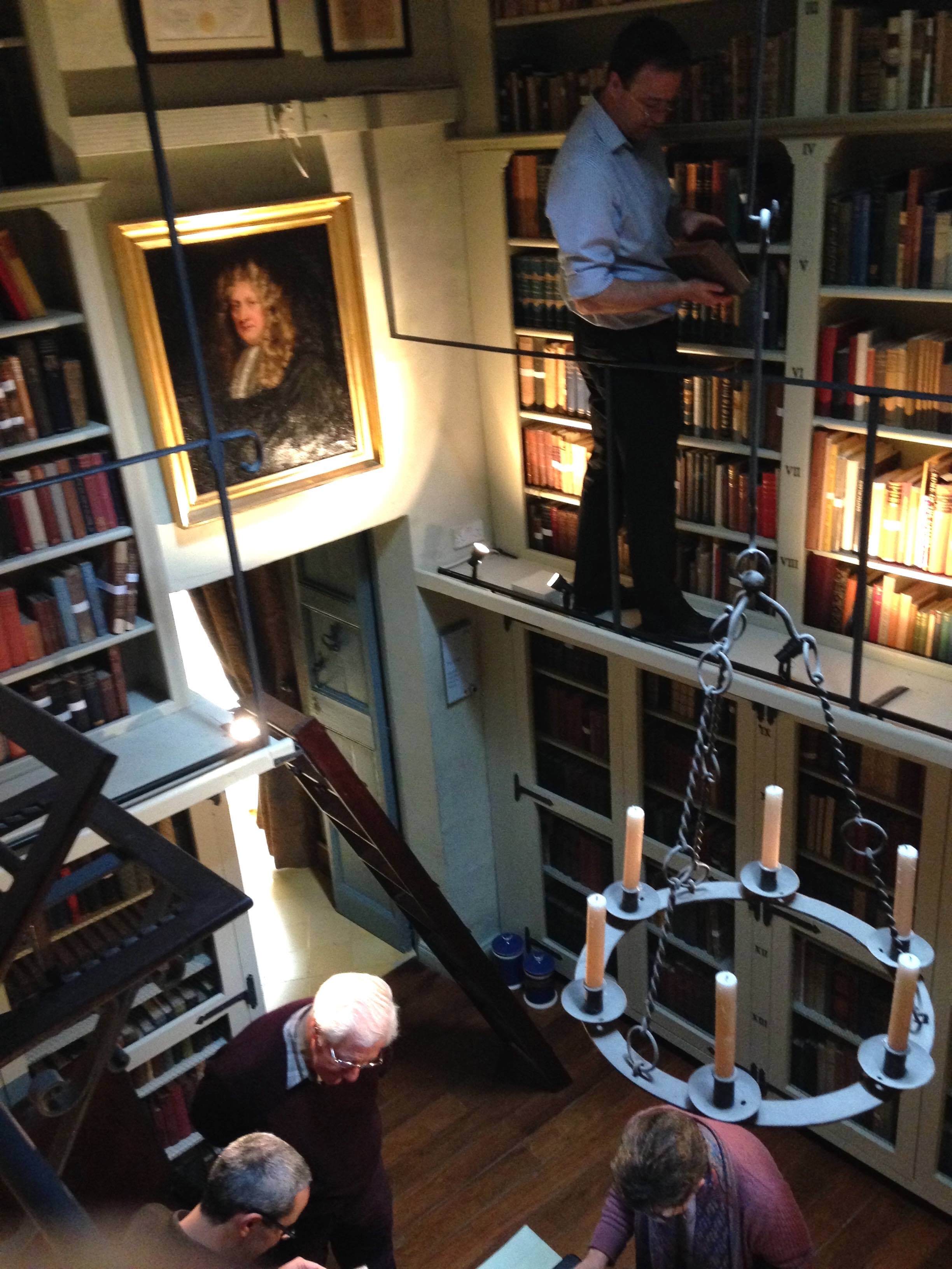 Dr. Daniel Gullo looking for manuscript fragments